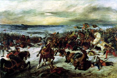 The Death of Charles the Bold at the Battle of Nancy, 5th January 1477 by Ferdinand Victor Eugene Delacroix